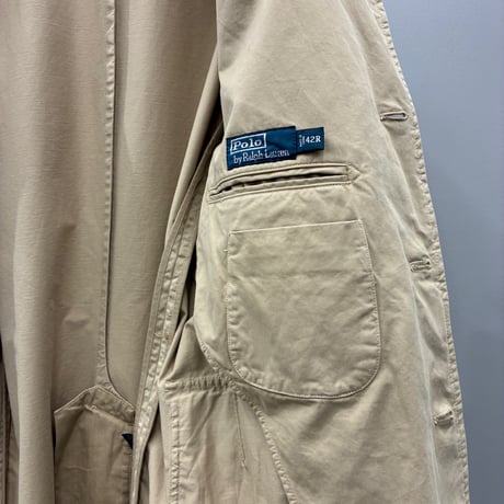 2000's "Polo by Ralph Lauren" Pima cotton blend tailored jacket