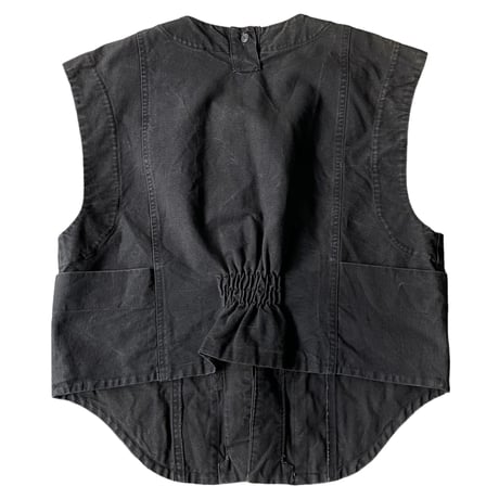 1980's Cotton fabric hook vest