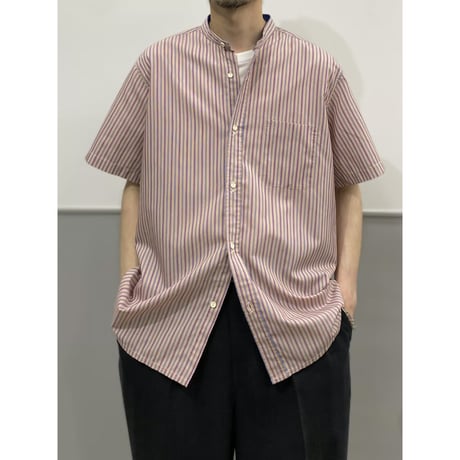 1970's-Early 1980's "LANVIN PARIS" FRANCE MADE Striped short sleeve shirt