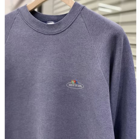1990's EURO "FRUIT OF THE LOOM" Sun faded sweat shirt (NVY)