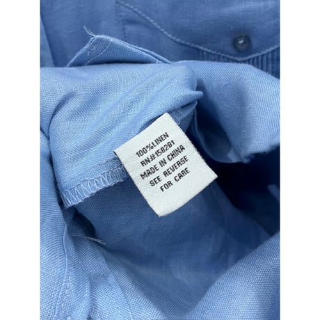 2000's linen fabric guayabera shirt