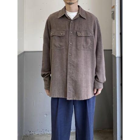 1990's "Tilley Endurables" Hemp blend long sleeve shirt