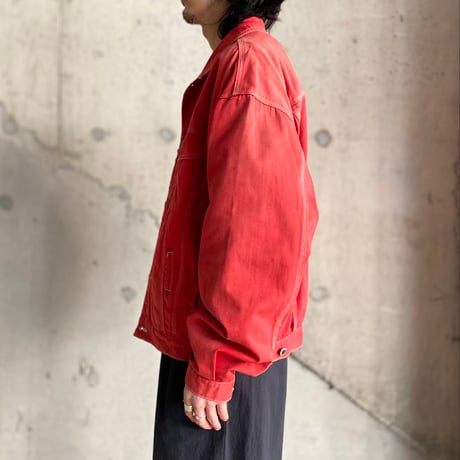 2000's Sun faded cotton trucker jacket