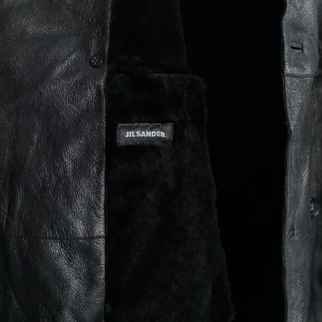 2000's "JIL SANDER" Double breasted leather coat