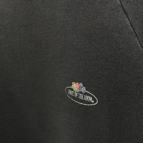 1990's EURO "FRUIT OF THE LOOM" Sun faded sweat shirt (BLK)