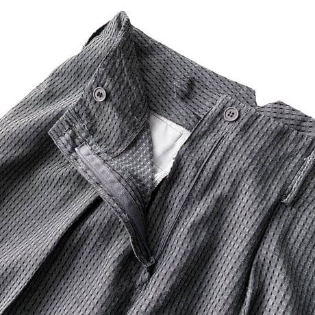 1980's Jacquard fabric rayon blend 2tuck slacks pants