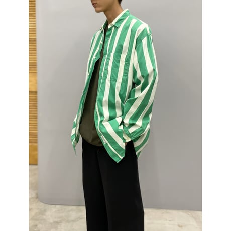 1990's "BONEVILLE" Long sleeve striped shirt