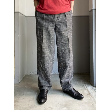1980's-1990's 2tuck cotton slacks pants