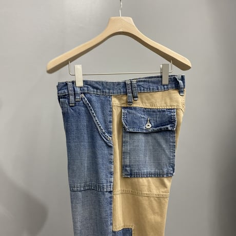 2000's〜 Two tone color denim pants