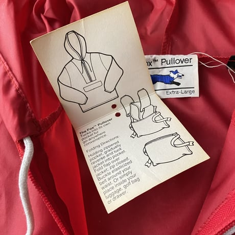 (DEAD STOCK) 1970's-1980's "JC Penney" The Fox Pullover Nylon anorak