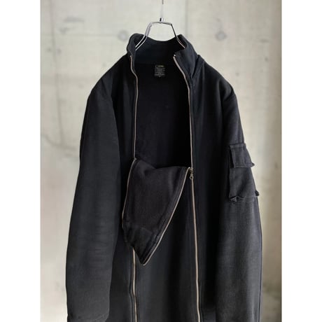 2000's Dual zip design cotton long jacket