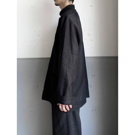 "Bleu de Chine" Ramie fabric 3pocket shirt