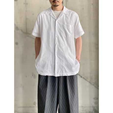 1990's "Polo by Ralph Lauren" Open collar hand woven cotton shirt
