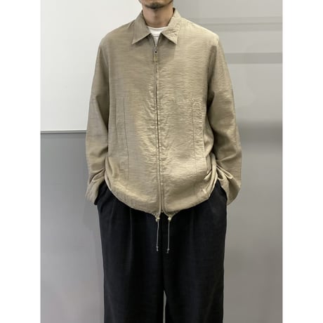 2000's Drawstrings design zip up shirt