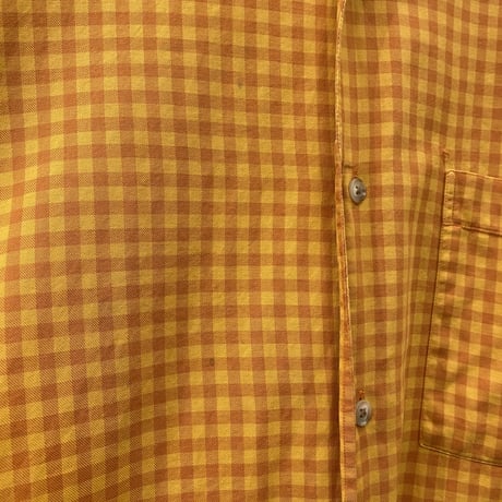 1990's "Paul Stuart" plaid patterned cotton shirt