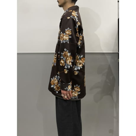 1970's "Mr.Jan" Floral printed open-collar shirt