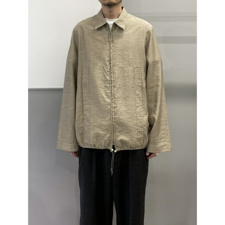 2000's Drawstrings design zip up shirt