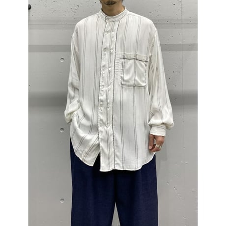 1990's Double button design rayon shirt