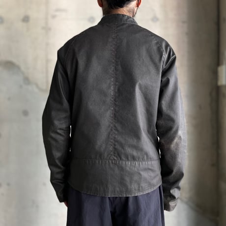 2000's "GUESS" Arm zipper design coated riders jacket