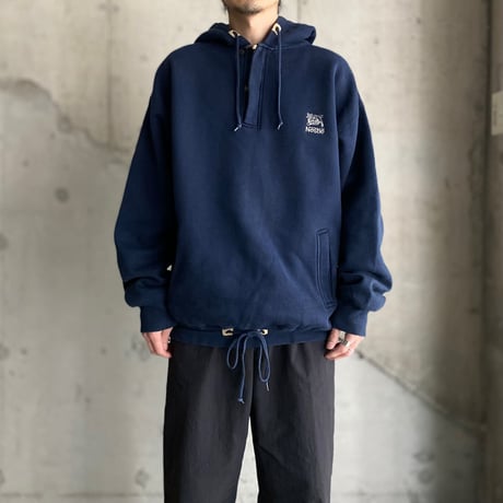1990's "Nestle" Embroidery logo design half zip hoodie