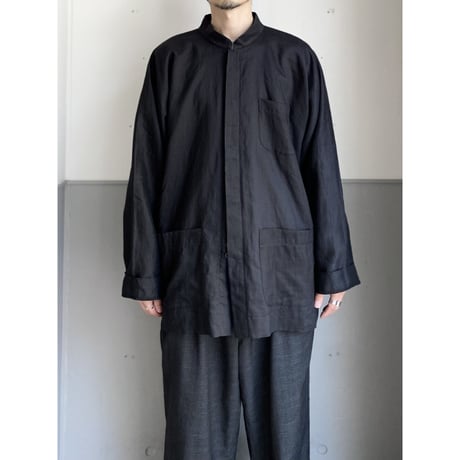 "Bleu de Chine" Ramie fabric 3pocket shirt