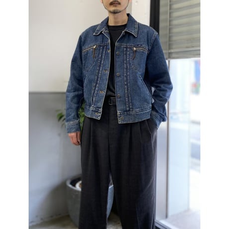 2000's "LAUREN JEANS CO." Pleated Denim Jacket (SEARS STYLE)
