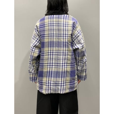 1990's Open collar 4pocket cotton shirt