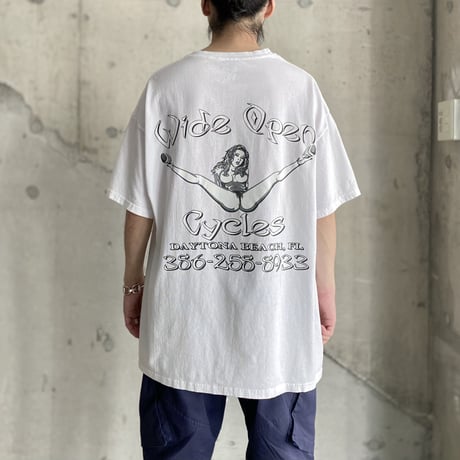 "Wide Open Cycles" printed Tee