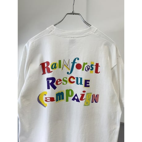 1990's "EARTH FOUNDATION" printed Tee