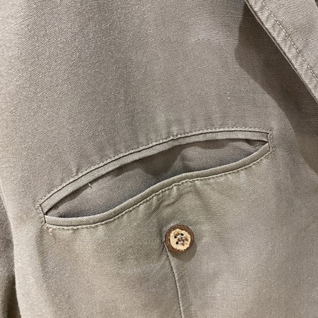 1980's-1990's "ELISABETH A LIZ CLAIBORNE" Linen / Rayon fabric safari jacket