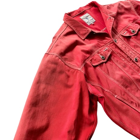 2000's Sun faded cotton trucker jacket