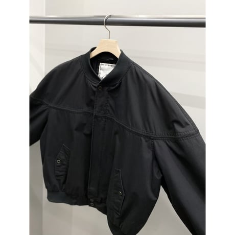 1990's-2000's Black color cup shoulder jacket