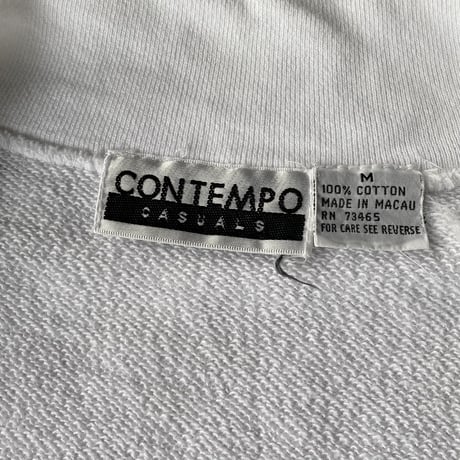 1990's "CONTEMPO CASUALS" Sweat fabric full zip jacket