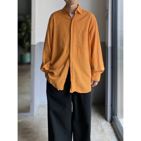 1990's "Paul Stuart" plaid patterned cotton shirt