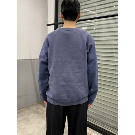 1990's EURO "FRUIT OF THE LOOM" Sun faded sweat shirt (NVY)