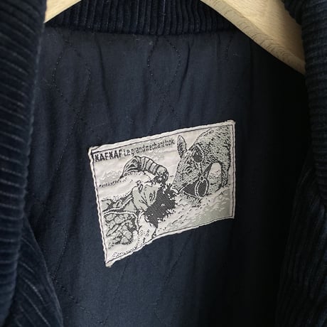1980's "NAFNAF" Wide wale corduroy padding jacket