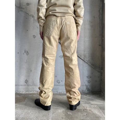 1990's-2000's "Levi's" SALESMAN SAMPLE Suede leather 5pocket pants