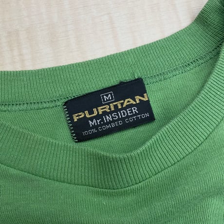 1970's-1980's "PURITAN" Blank Tee with pocket