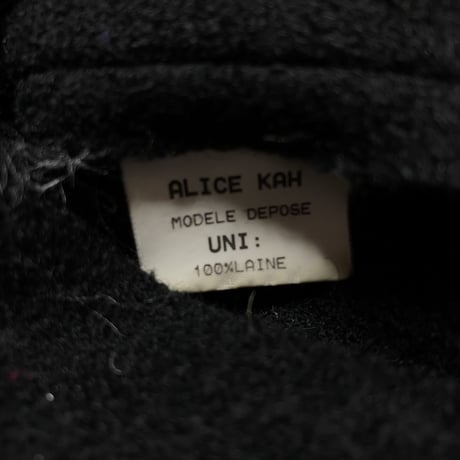 2000's Switching design Extra high-necked wool coat