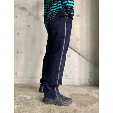 2000's Side line design corduroy pants