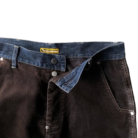 2000's Switching design corduroy pants