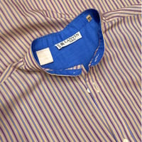 1970's-Early 1980's "LANVIN PARIS" FRANCE MADE Striped short sleeve shirt