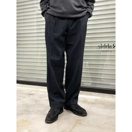 1980's-1990's Jacquard fabric 2tuck slacks pants