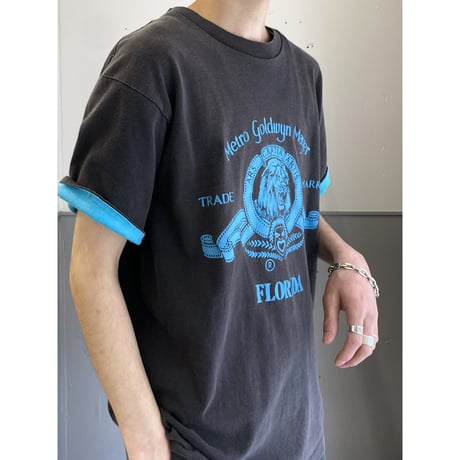 1990's "Metro Goldwyn Mayer" Two-tone color printed Tee
