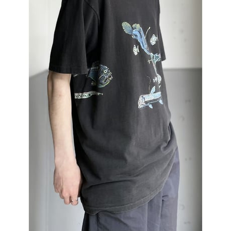 1990's "THE NATURE COMPANY" DEEP SEA FISH Printed Tee