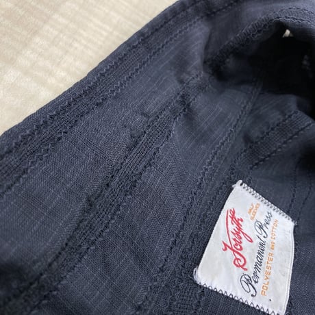1970's ”Forsyth" Leno weave fabric open collar shirt