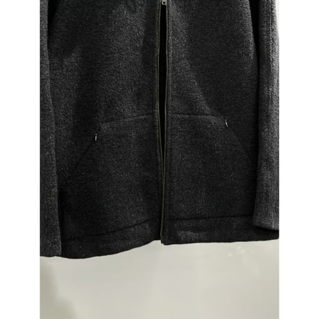 1990's-2000's Double zipper raglan sleeve wool jacket