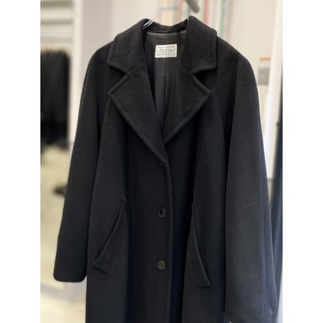 1980's-1990's Cashmere blend wool long coat