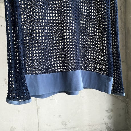 2000's Stretched mesh fabric cut & sew