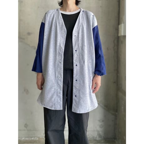 Detachable design 2tone color shirt